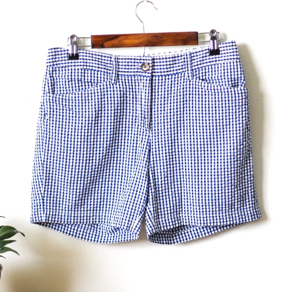 Lands' End Pants - Land's End Plaid Chino Shorts